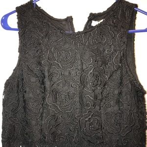 Mid thigh slim black dress, juniors large